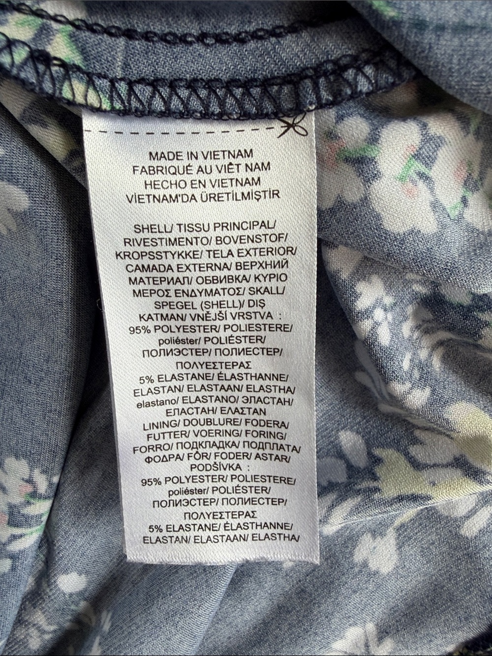 Lauren Ralph Lauren Navy Floral Maxi Dress Size 10 Cottagecore Feminine Preppy - Picture 13 of 14